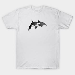 Jumping Orca Pod Grunge Aesthetic T-Shirt